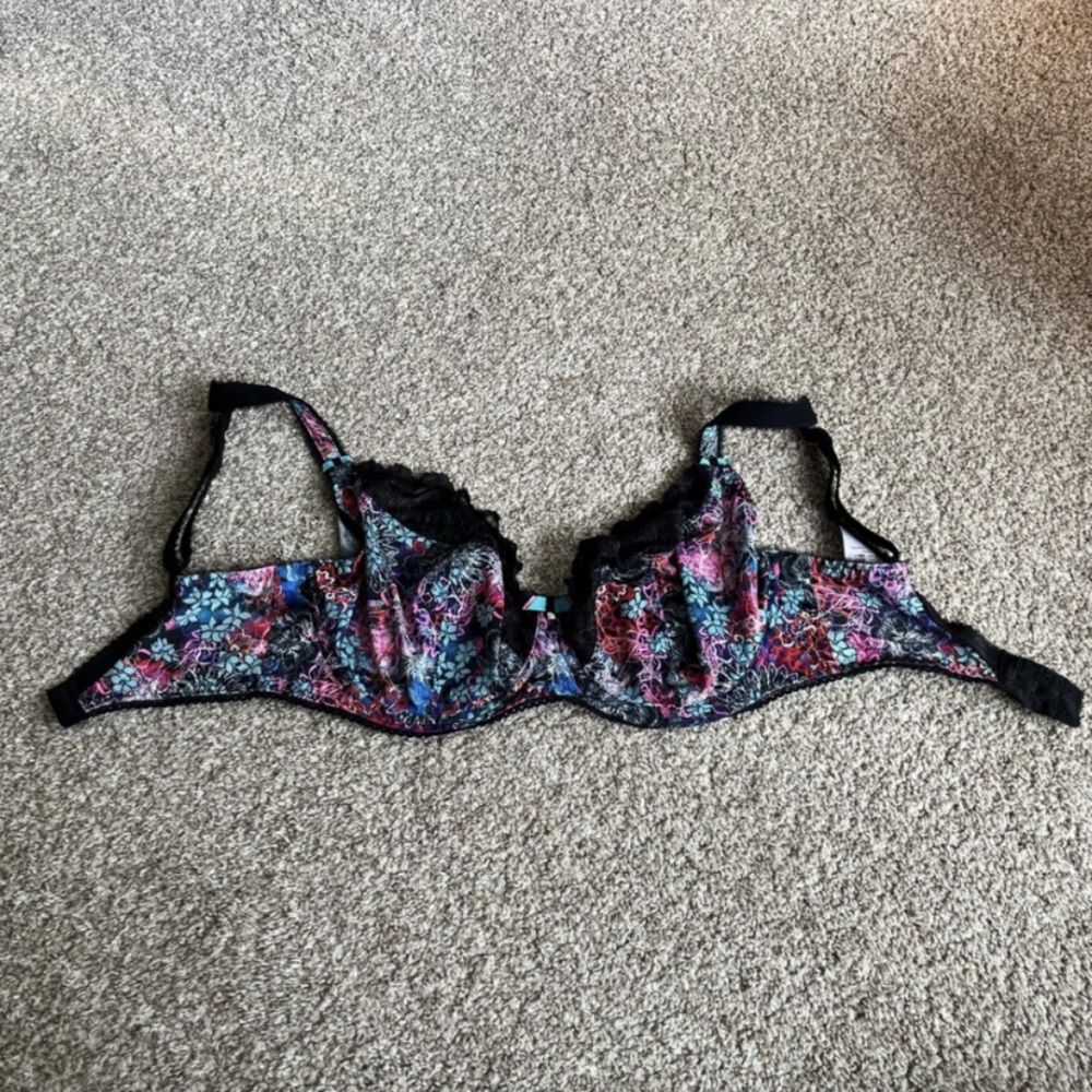 Freya Colourful Floral Partial Lace Bra UK 32G